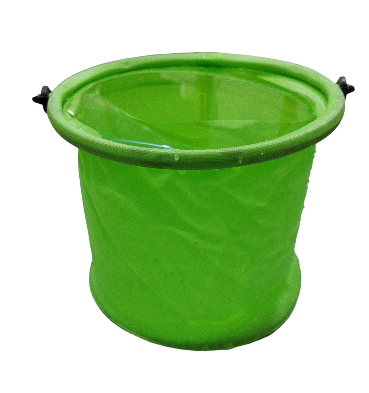 Collapsible Plastic Bucket for painting & brush washing- 1.5Ltr medium size (Green Colour)
