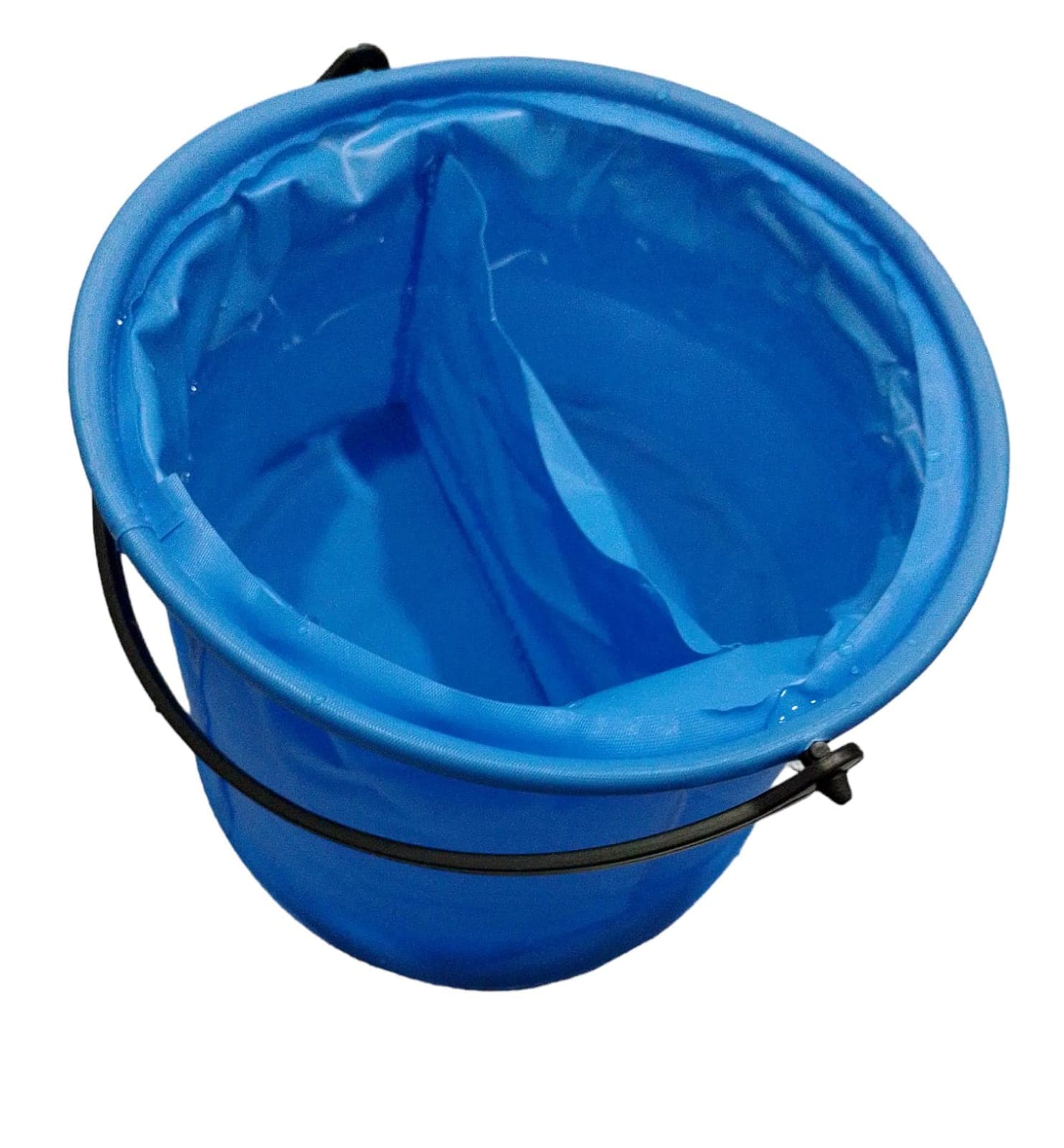 Portable Plastic Folding Bucket for Painting, Brush Washing- 3Ltr large Size (blue Color)