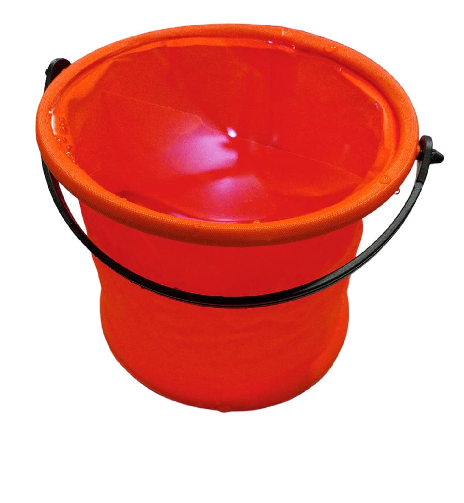 Foldable Bucket for Painting, Brush Washing- 1.5 ltr medium size (orange color)