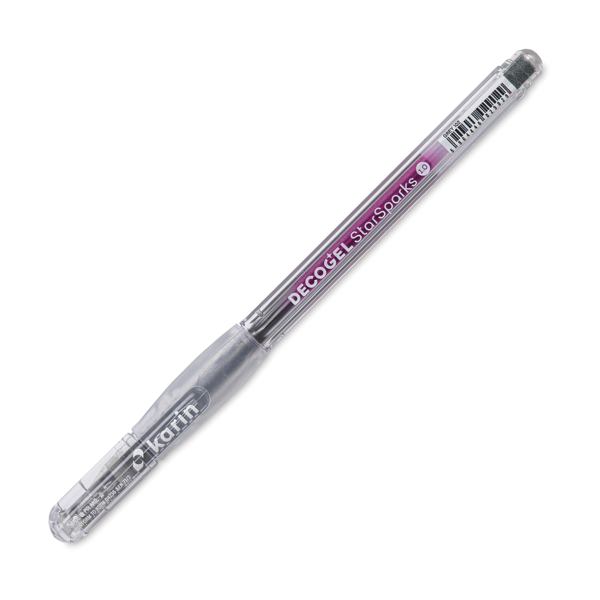 Karin Deco Gel Pen1.0 Star Sparks Gray