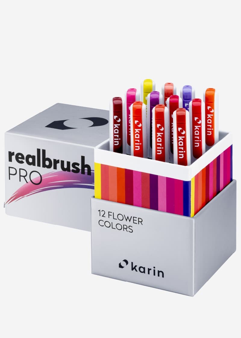 Karin Realbrush PRO 12 pcs. Set "Flower Colours"