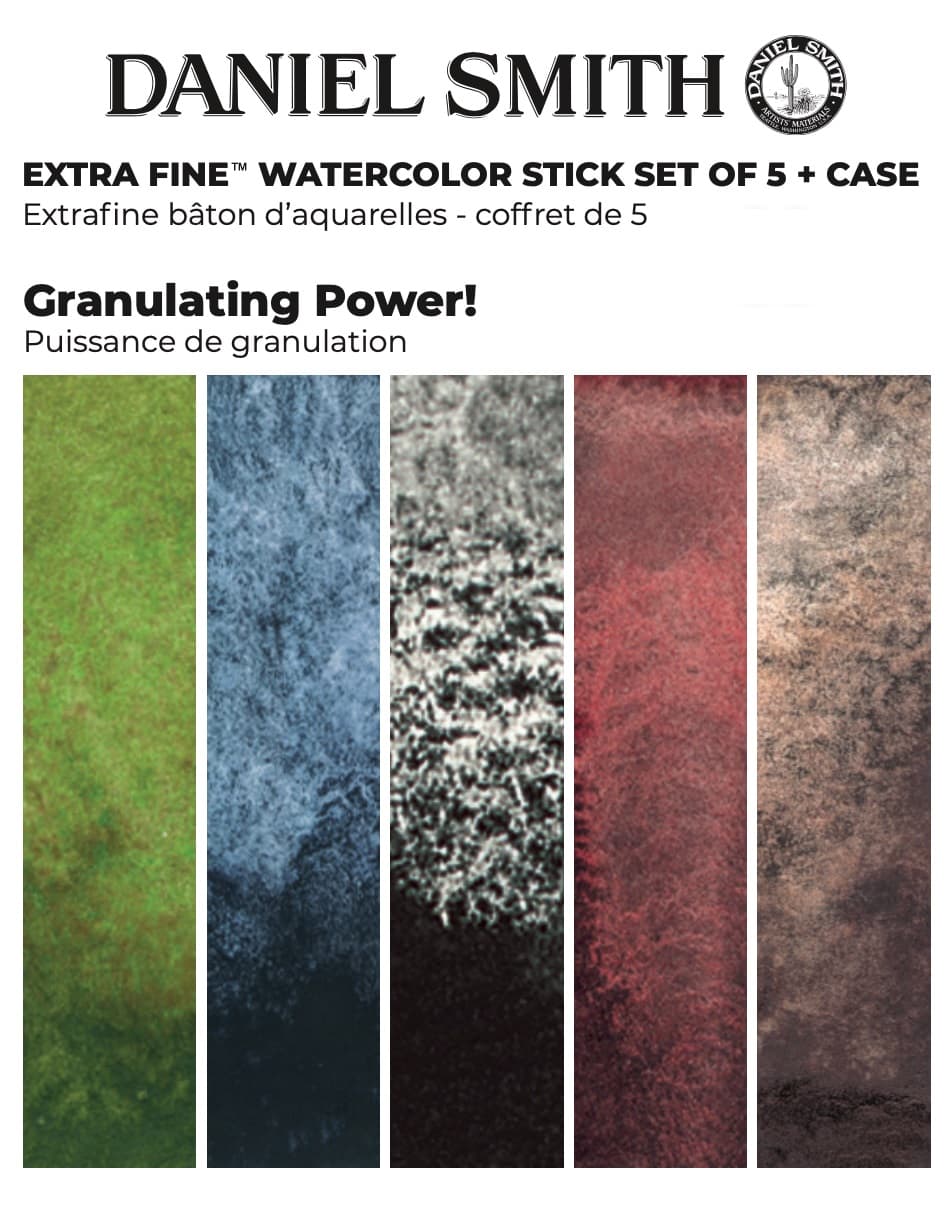 Daniel Smith Watercolor Stick Set Granulating Power