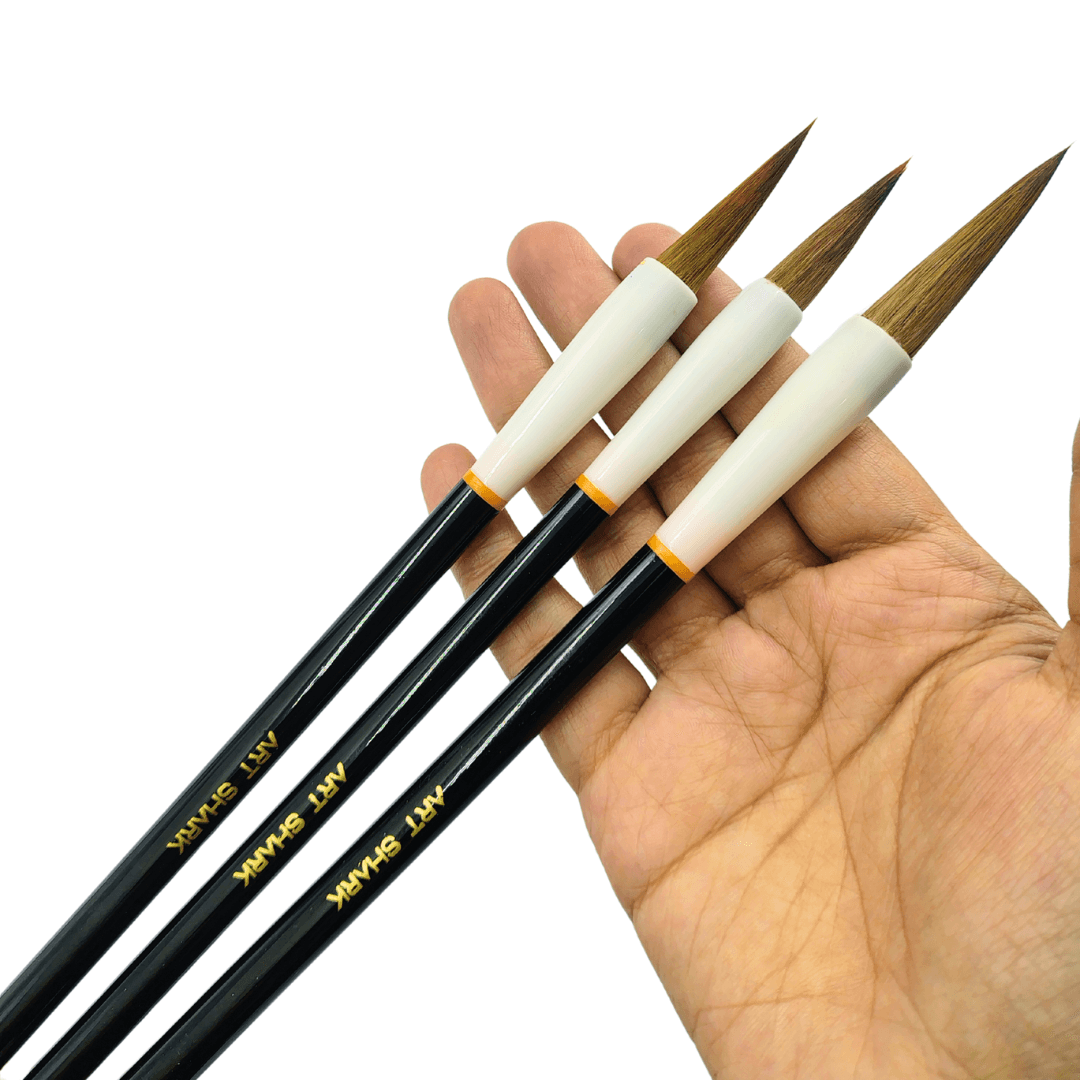 ART SHARK Chinese Calligraphy Mop Brush Set of 3