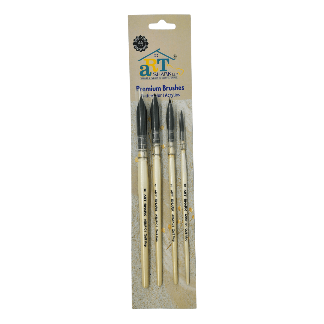 ART SHARK Quill Mop Brush Set of 4