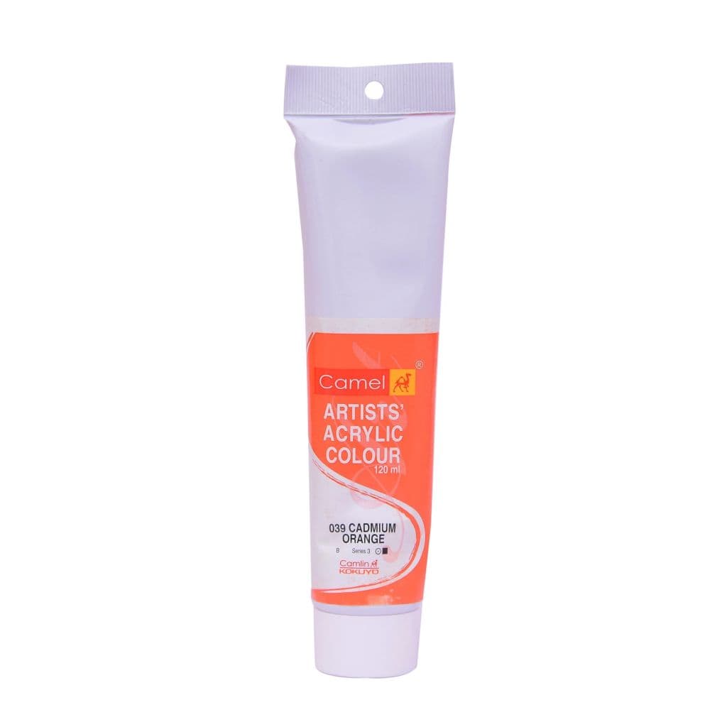 Camel Artist Acrylic Color Cadmium Orange Tube 120ml