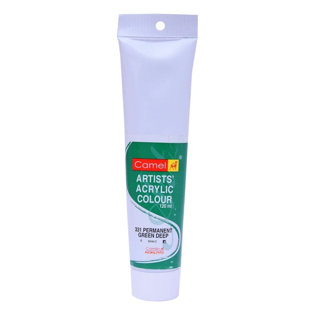 Camel Artist Acrylic Color Permanent Green Deep Tube 120ml