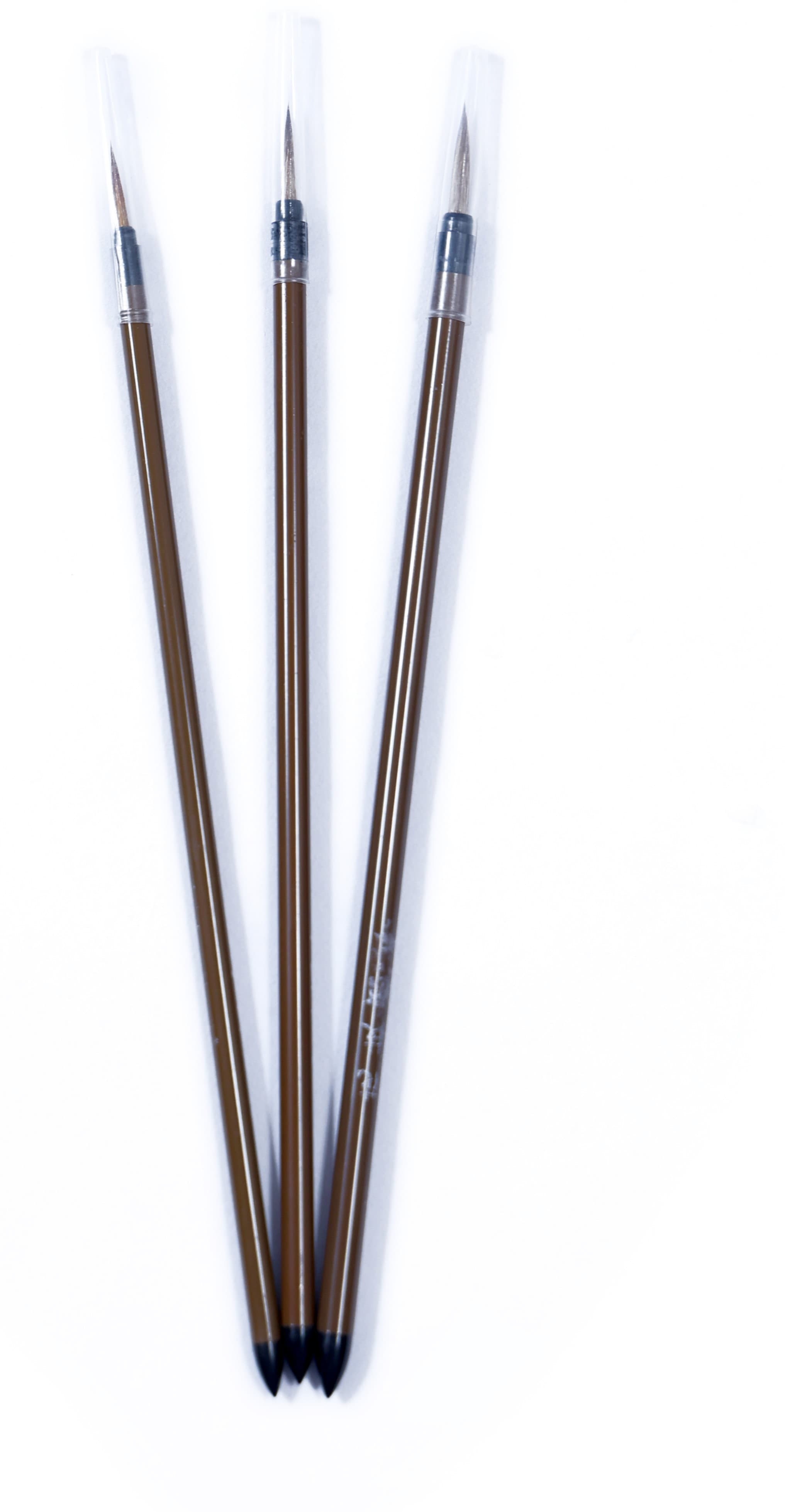 Chinese Brush Large (Pointed Brown Small Handle) for Calligraphy & Watercolors
