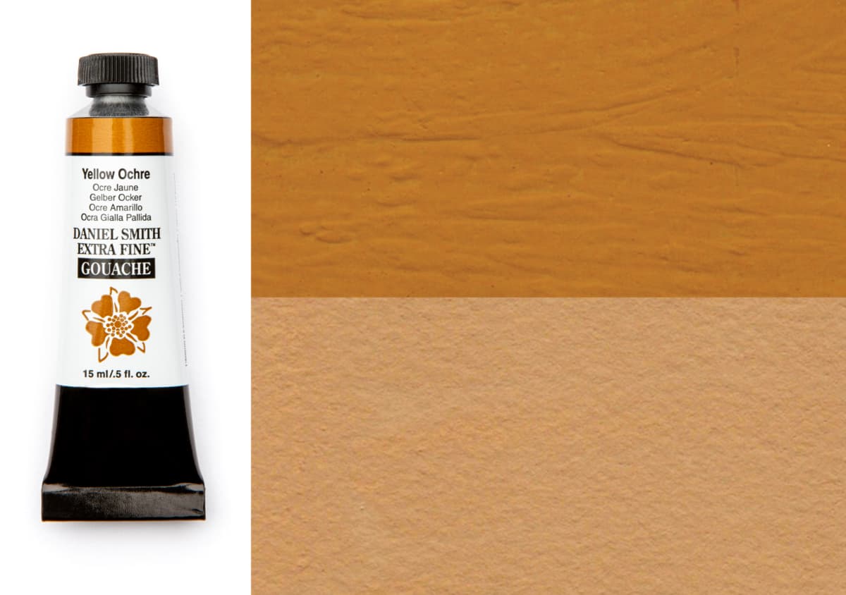 Daniel Smith Gouache Yellow Ochre 15ml tube