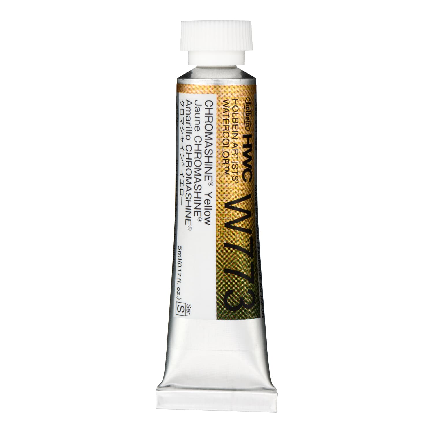 Holbein Watercolor Chromashine Yellow S, 5ml Tube, W773