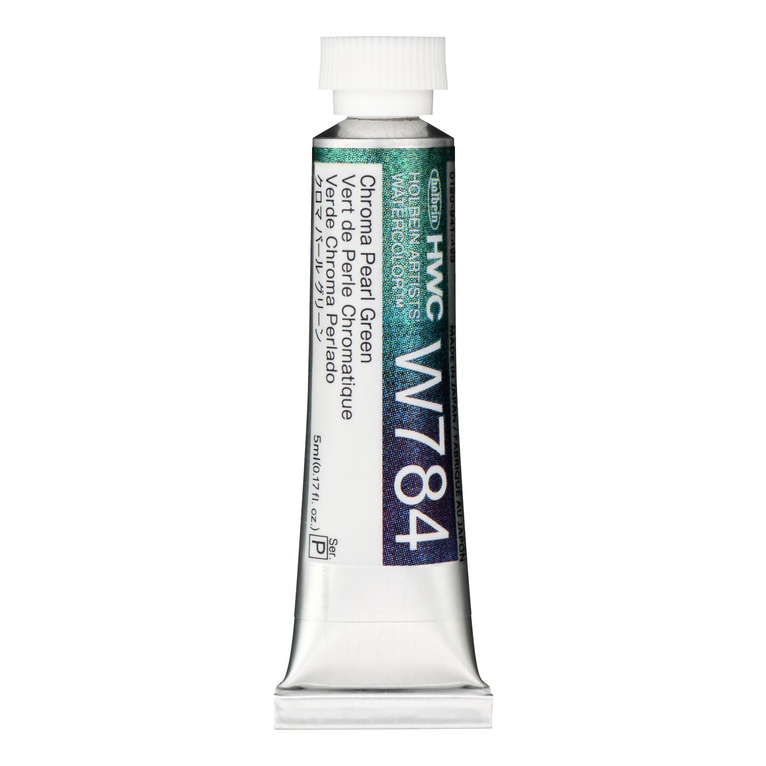 Holbein Watercolor Chroma Pearl Green P, 5ml Tube, W784