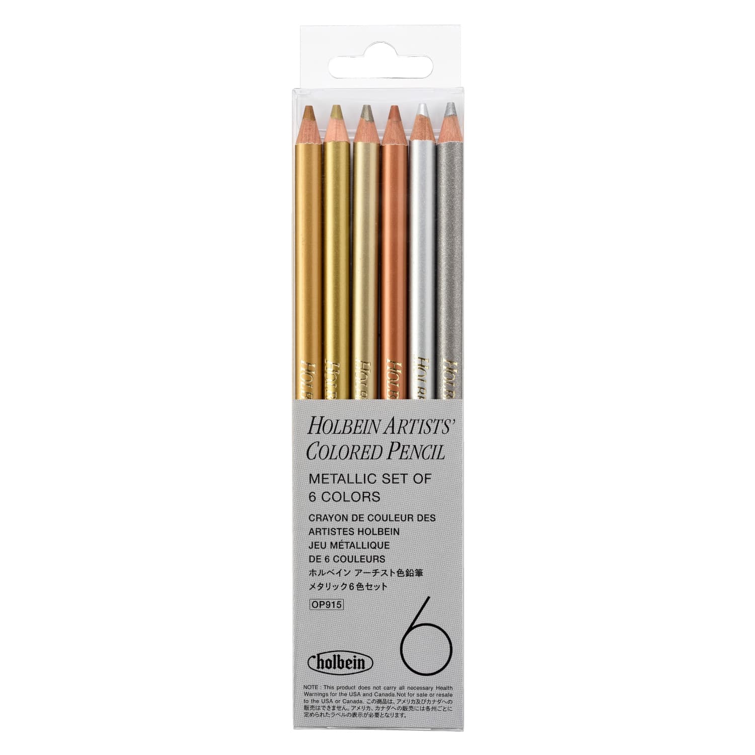 Holbein Artist Color Pencil Metallic Set of 6C (OP915)