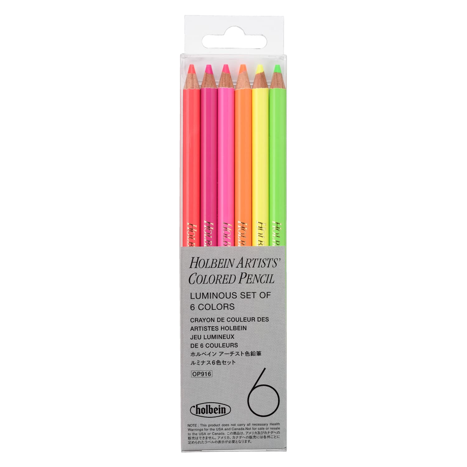 Holbein Artist Color Pencil Luminous Set of 6C (OP916)