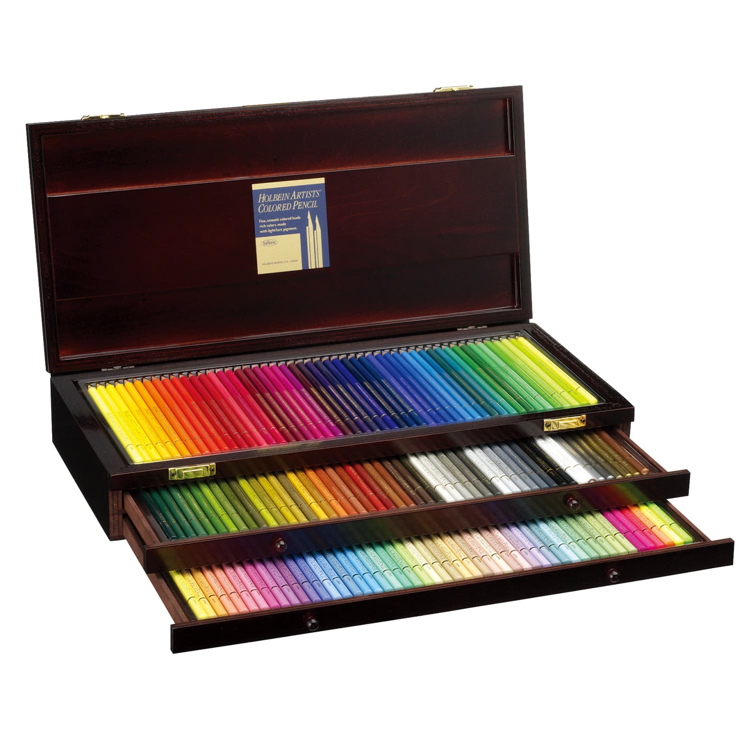Holbein Artist Color Pencil Set of 150C in Wooden Box (OP946)