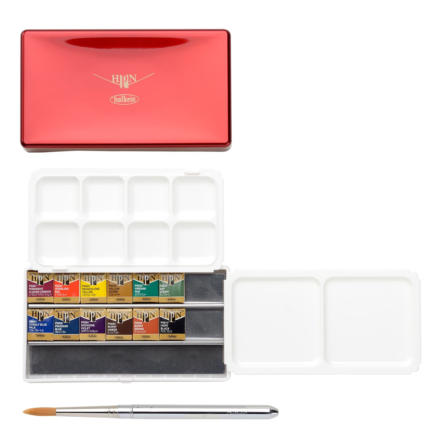 Holbein Artist Watercolor Half Pan Set of 12 Colors