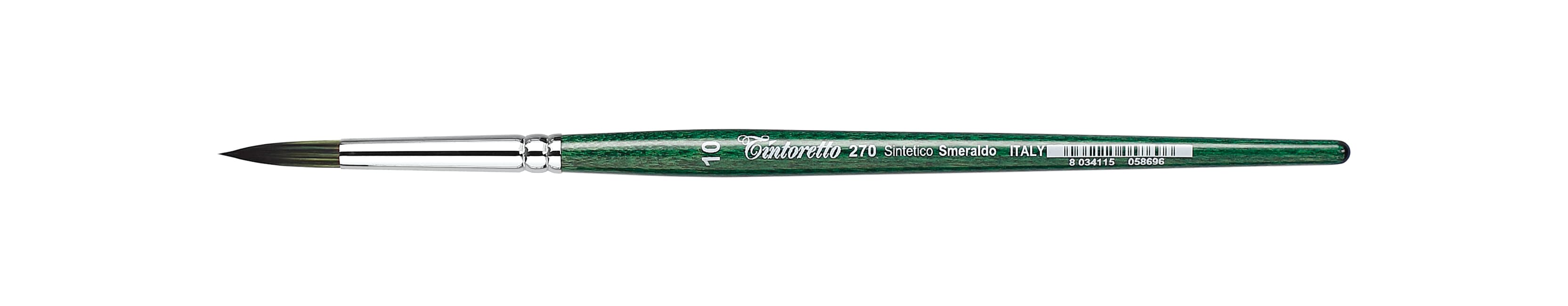 Tintoretto Smeraldo Synthetic Round Brush Series 270, Size- 10