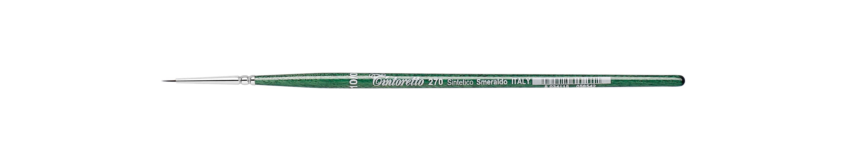 Tintoretto Smeraldo Synthetic Round Brush Series 270, Size-10/0