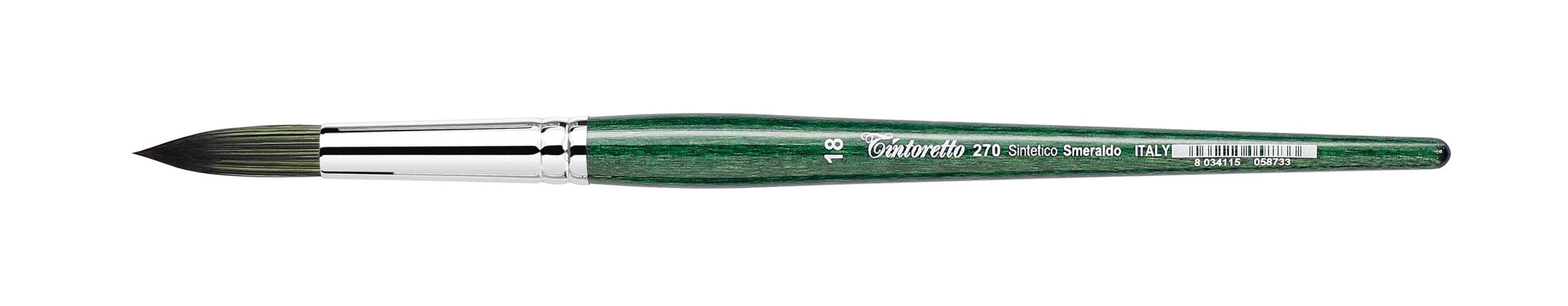 Tintoretto Smeraldo Synthetic Round Brush Series 270, Size- 18