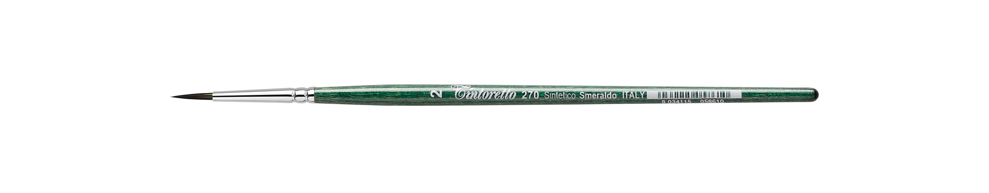 Tintoretto Smeraldo Synthetic Round Brush Series 270, Size- 2