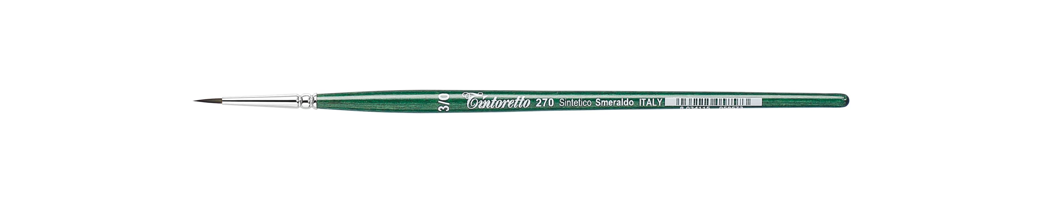 Tintoretto Smeraldo Synthetic Round Brush Series 270, Size- 3/0