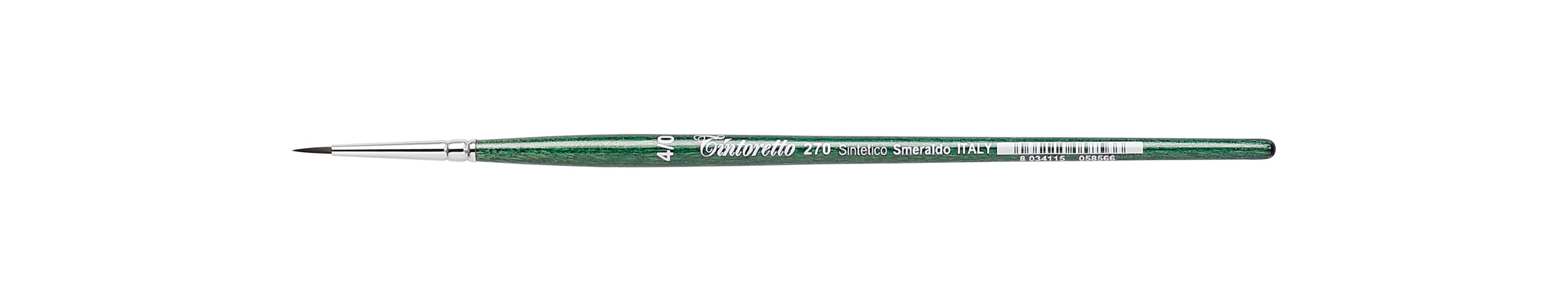 Tintoretto Smeraldo Synthetic Round Brush Series 270, Size- 4/0