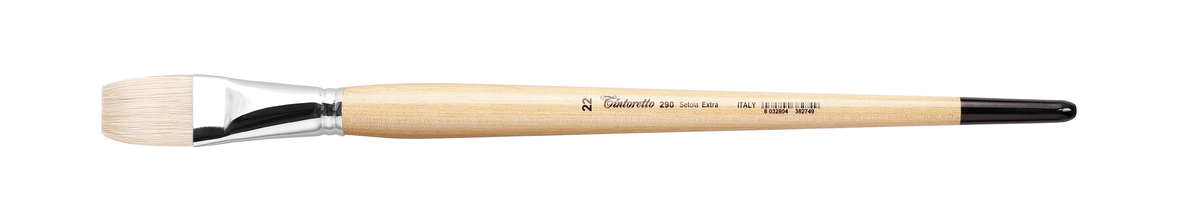 Tintoretto Setola Extra Bristle Flat Brush Series 290, Size-22