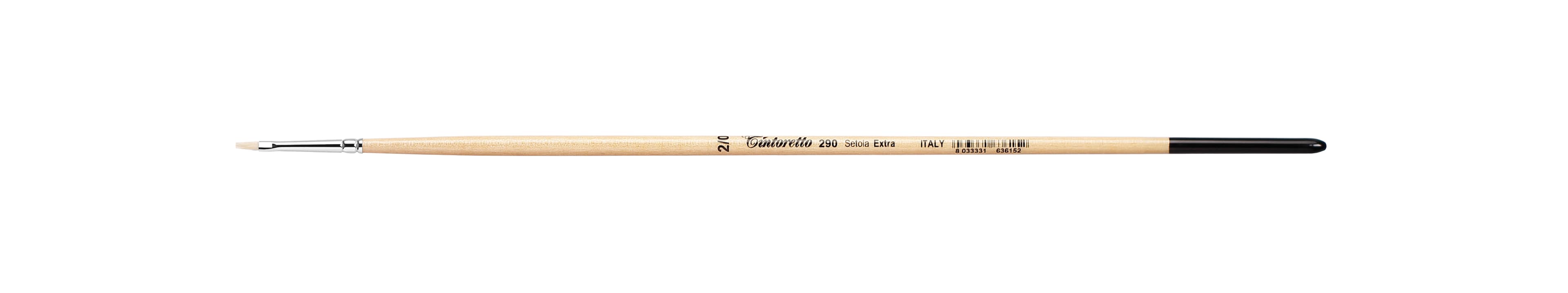 Tintoretto Setola Extra Bristle Flat Brush Series 290, Size- 2/0