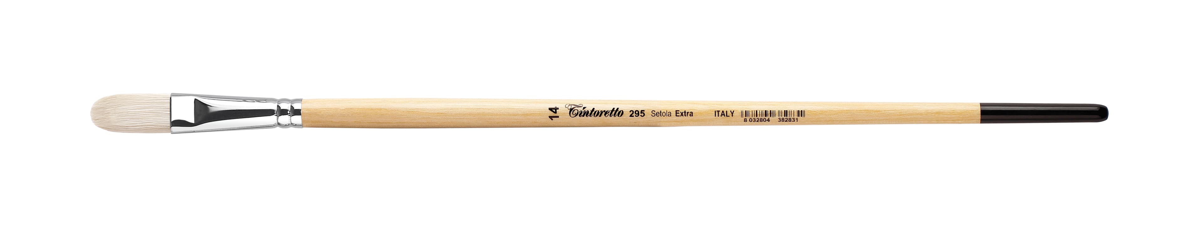 Tintoretto Setola Extra Bristles Long Filbert Brush Series 295, Size-14