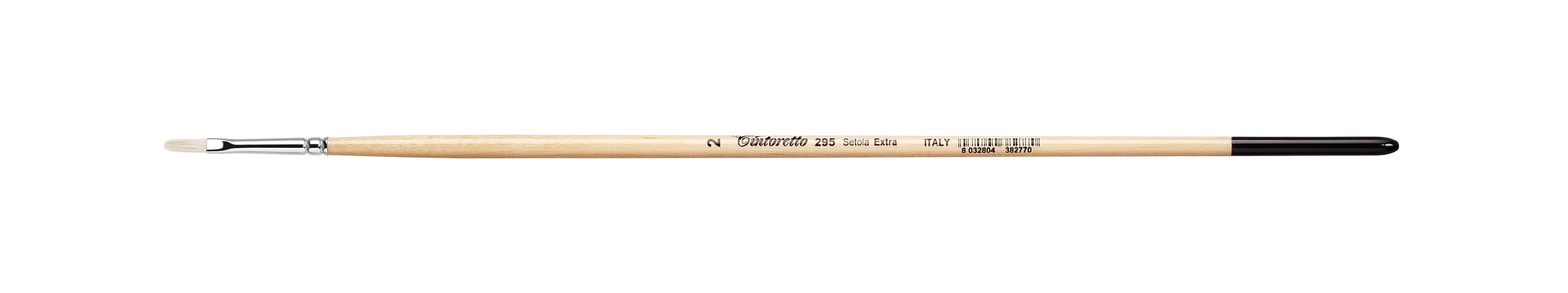 Tintoretto Setola Extra Bristles Long Filbert Brush Series 295,Size- 2