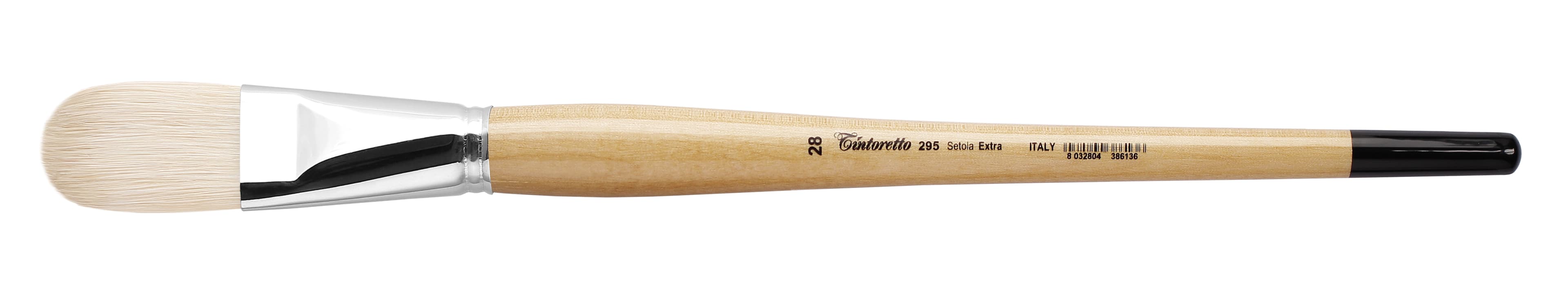 Tintoretto Setola Extra Bristles Long Filbert Brush Series 295, Size-28