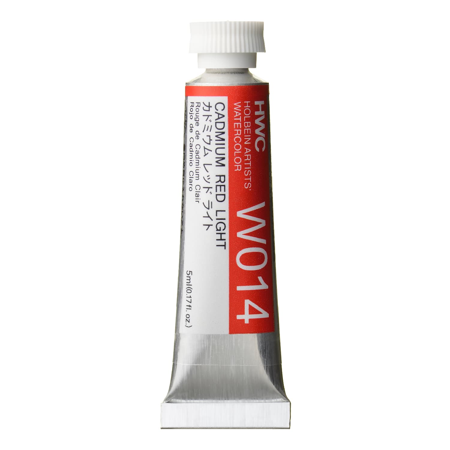 Holbein Watercolor Cadmium Red Light E, 5ml Tube, W014