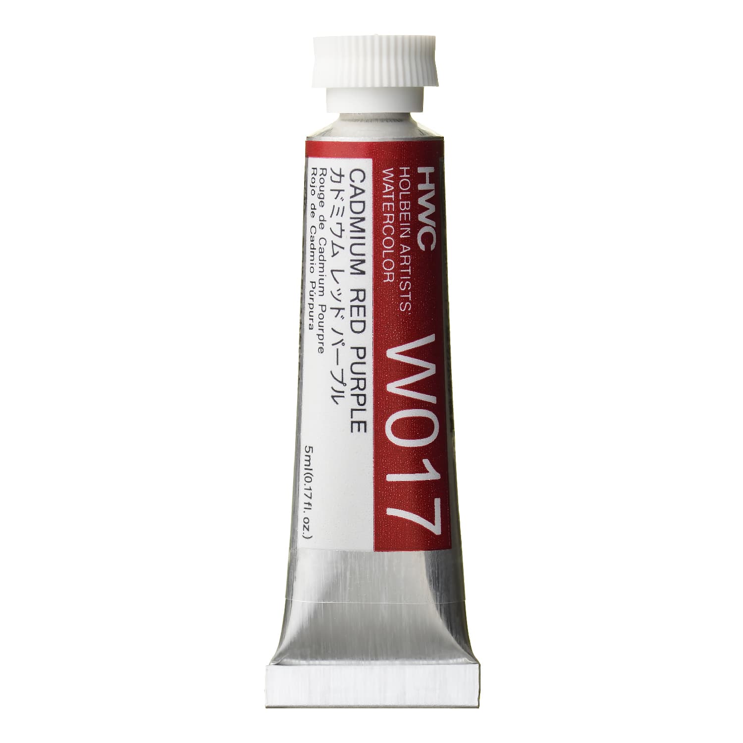 Holbein Watercolor Cadmium Red Purple E, 5ml Tube, W017