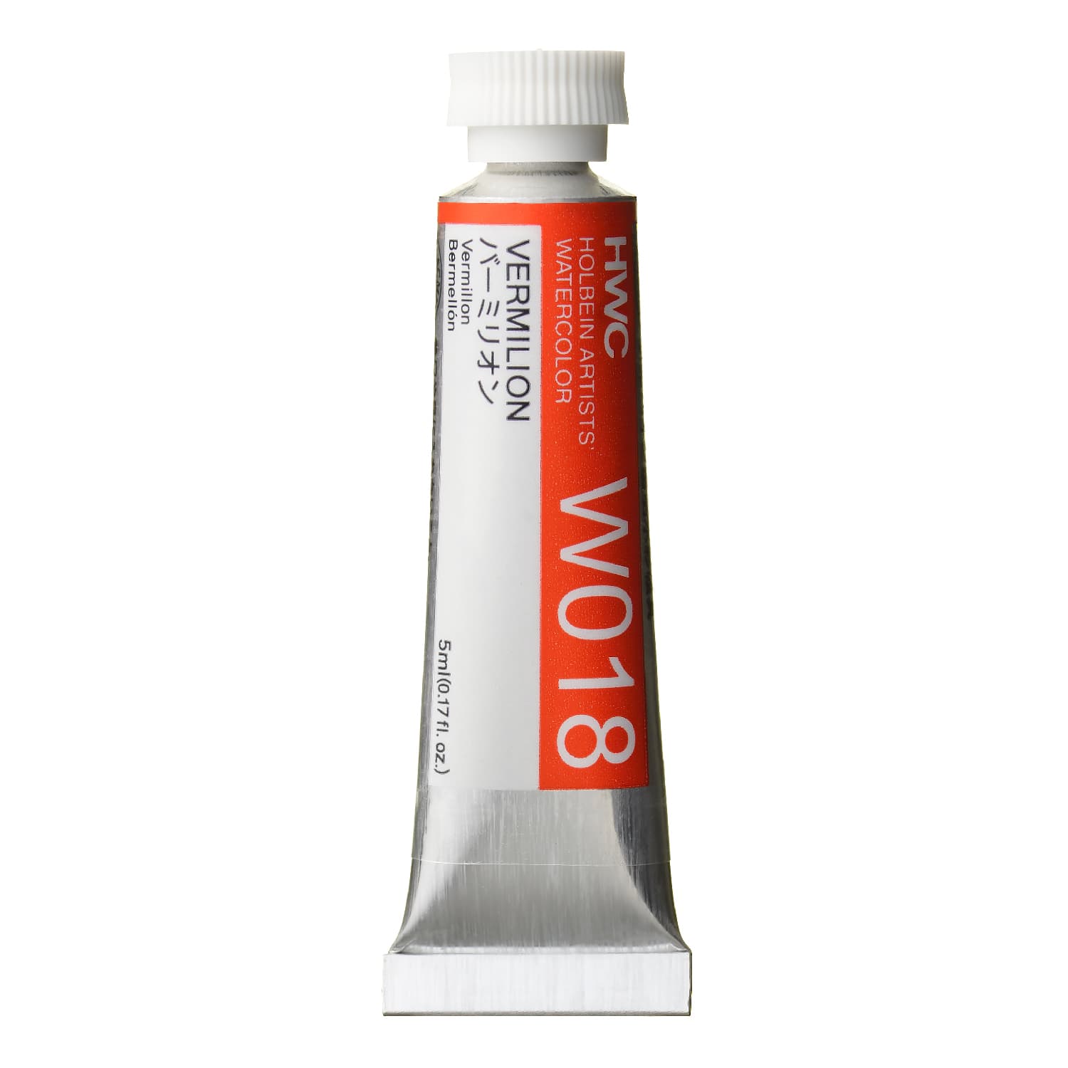 Holbein Watercolor Vermilion F, 5ml Tube, W018