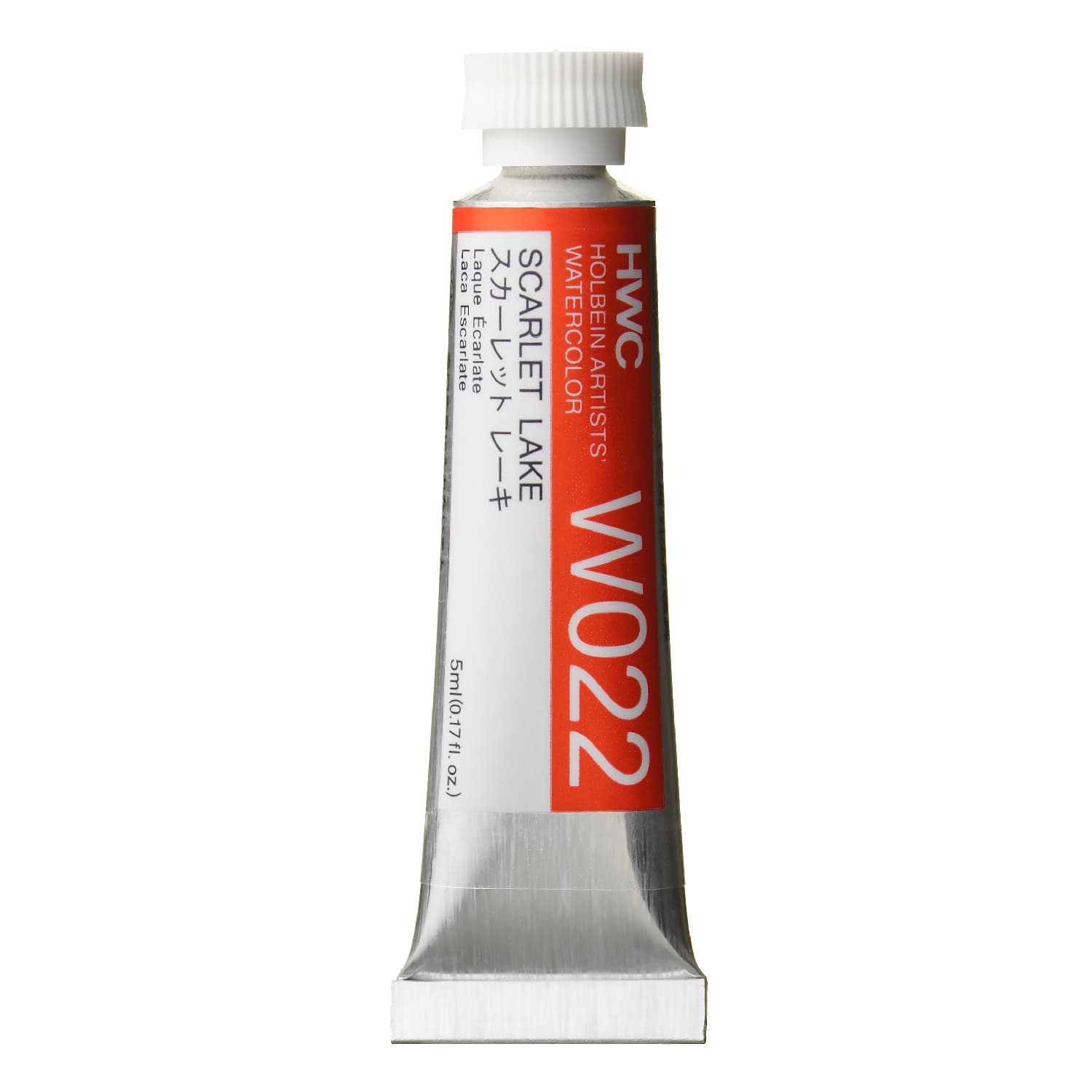 Holbein Watercolor Scarlet Lake B, 5ml Tube, W022