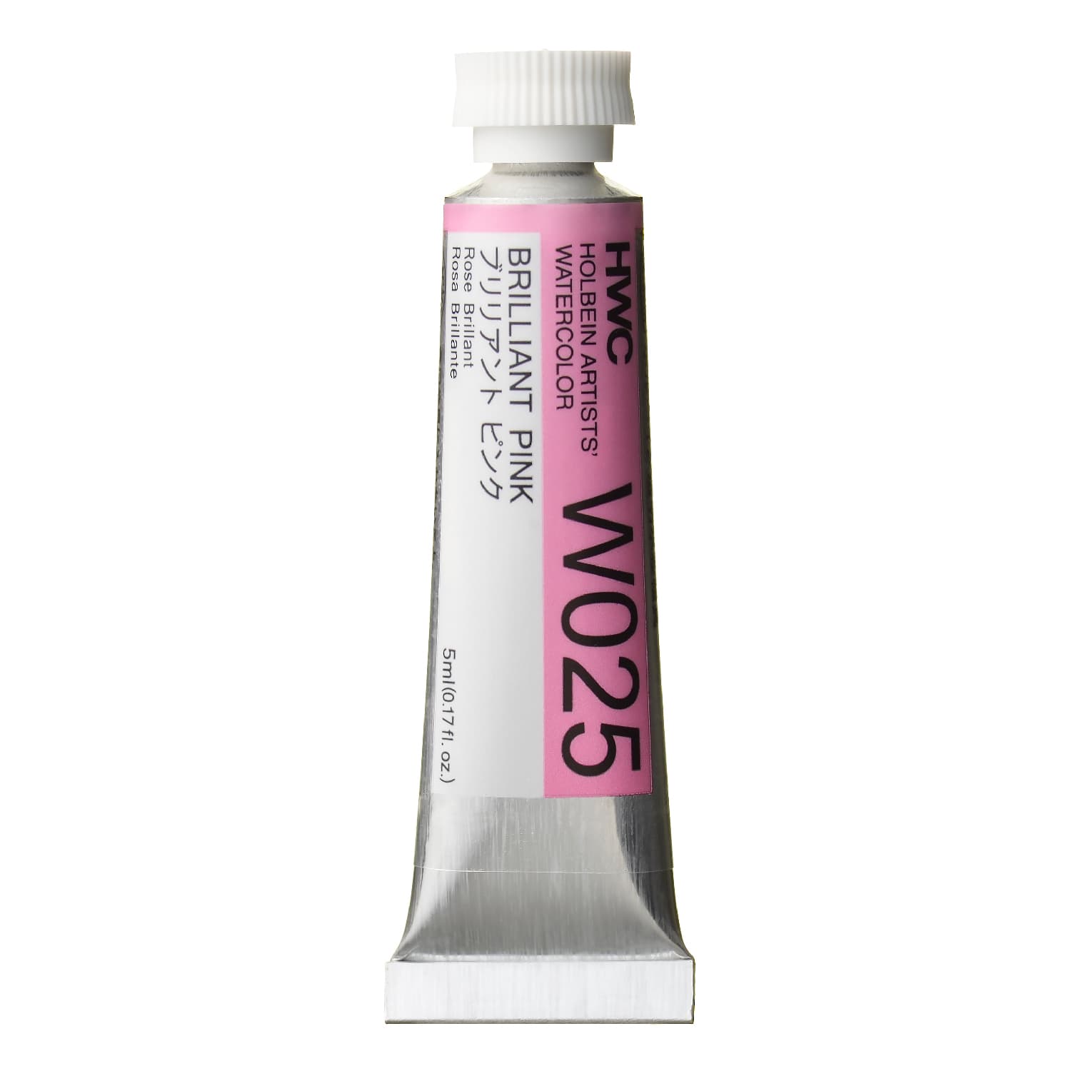 Holbein Watercolor Brilliant Pink A, 5ml Tube, W025