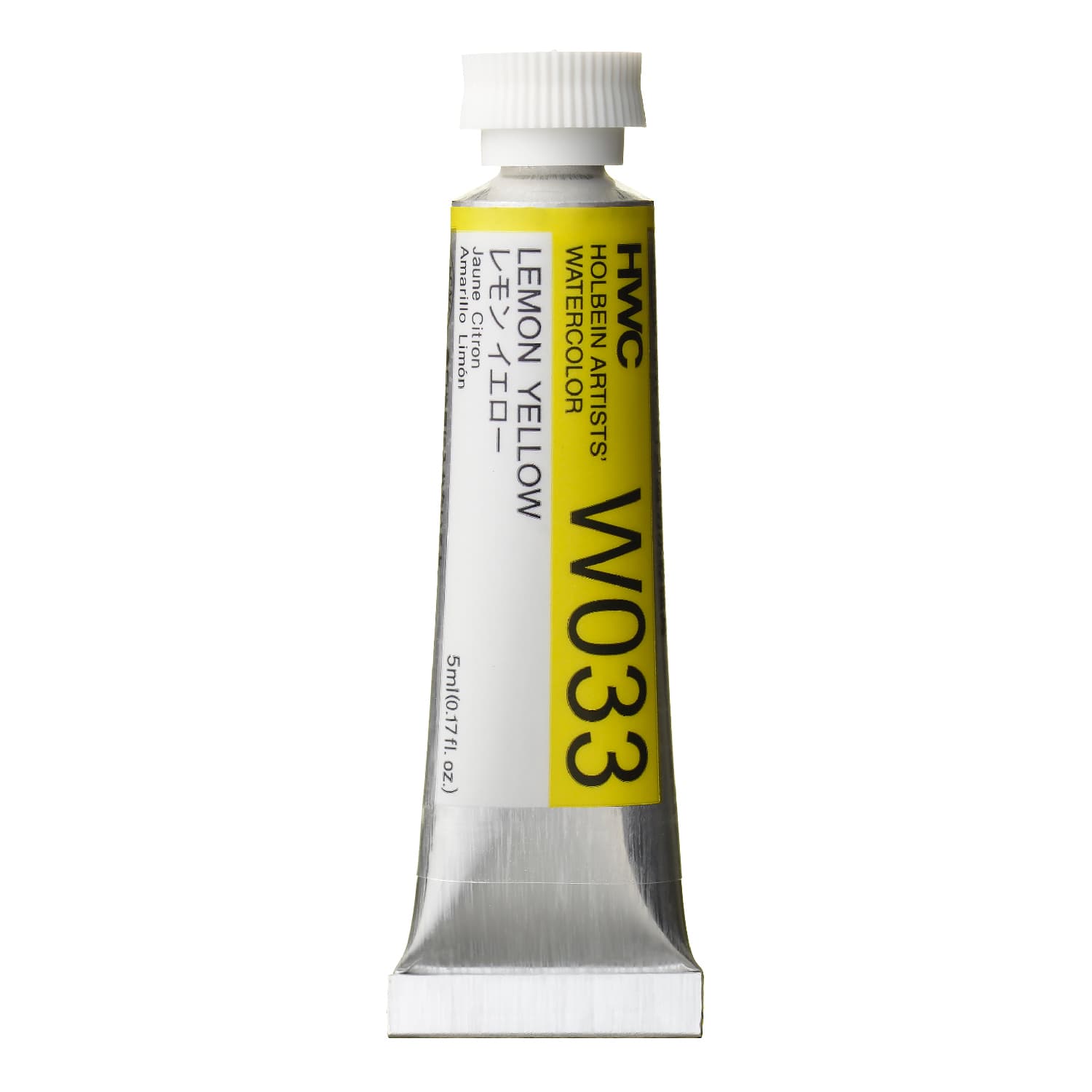 Holbein Watercolor Lemon Yellow A, 5ml Tube, W033