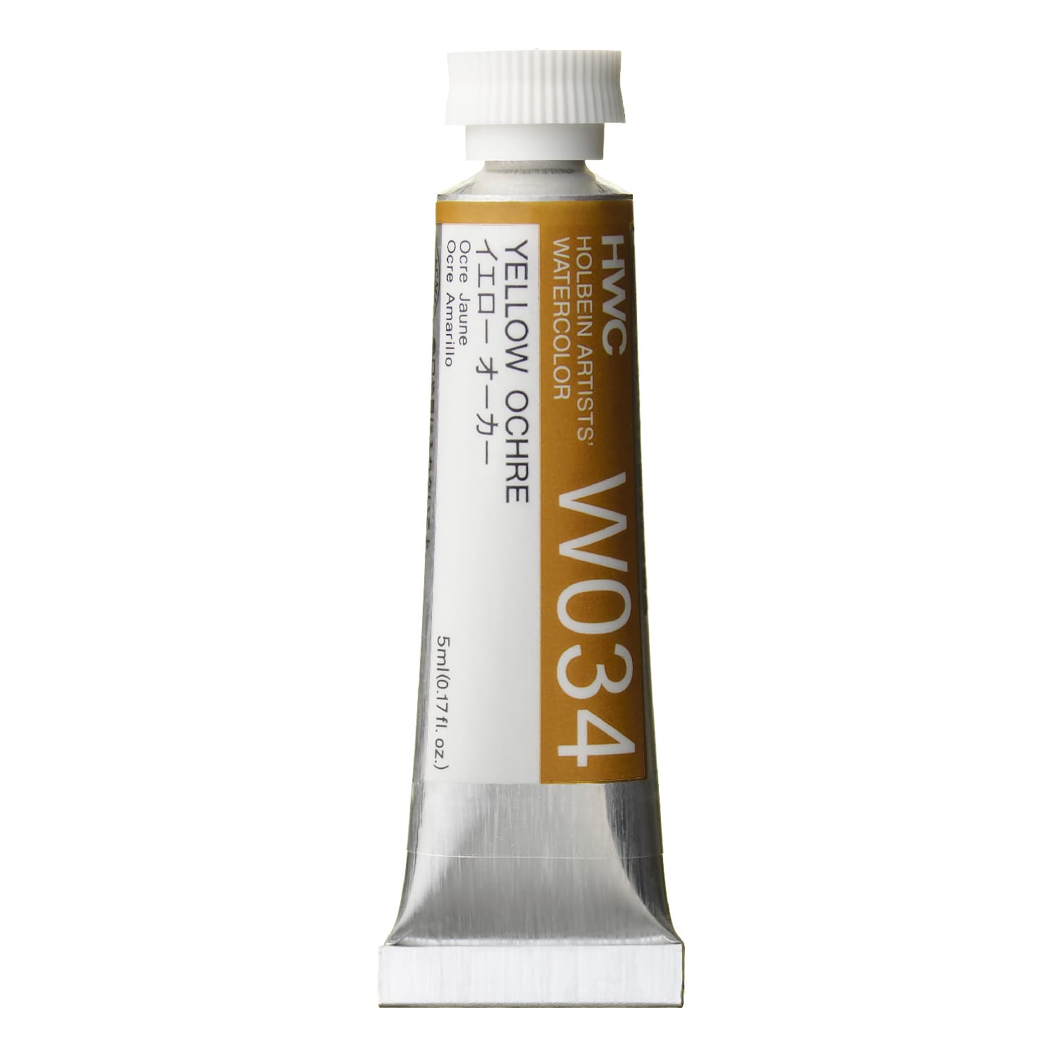 Holbein Watercolor Yellow Ochre A, 5ml Tube, W034