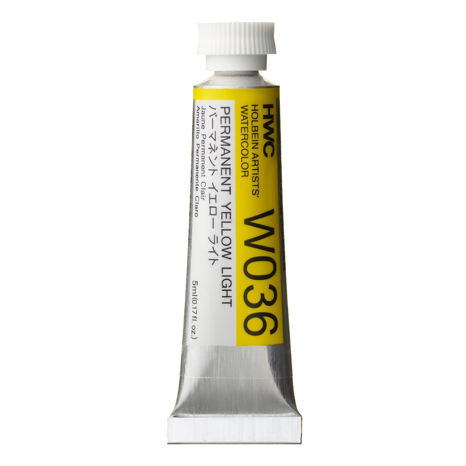 Holbein Watercolor Permanent Yellow Light A, 5ml Tube, W036