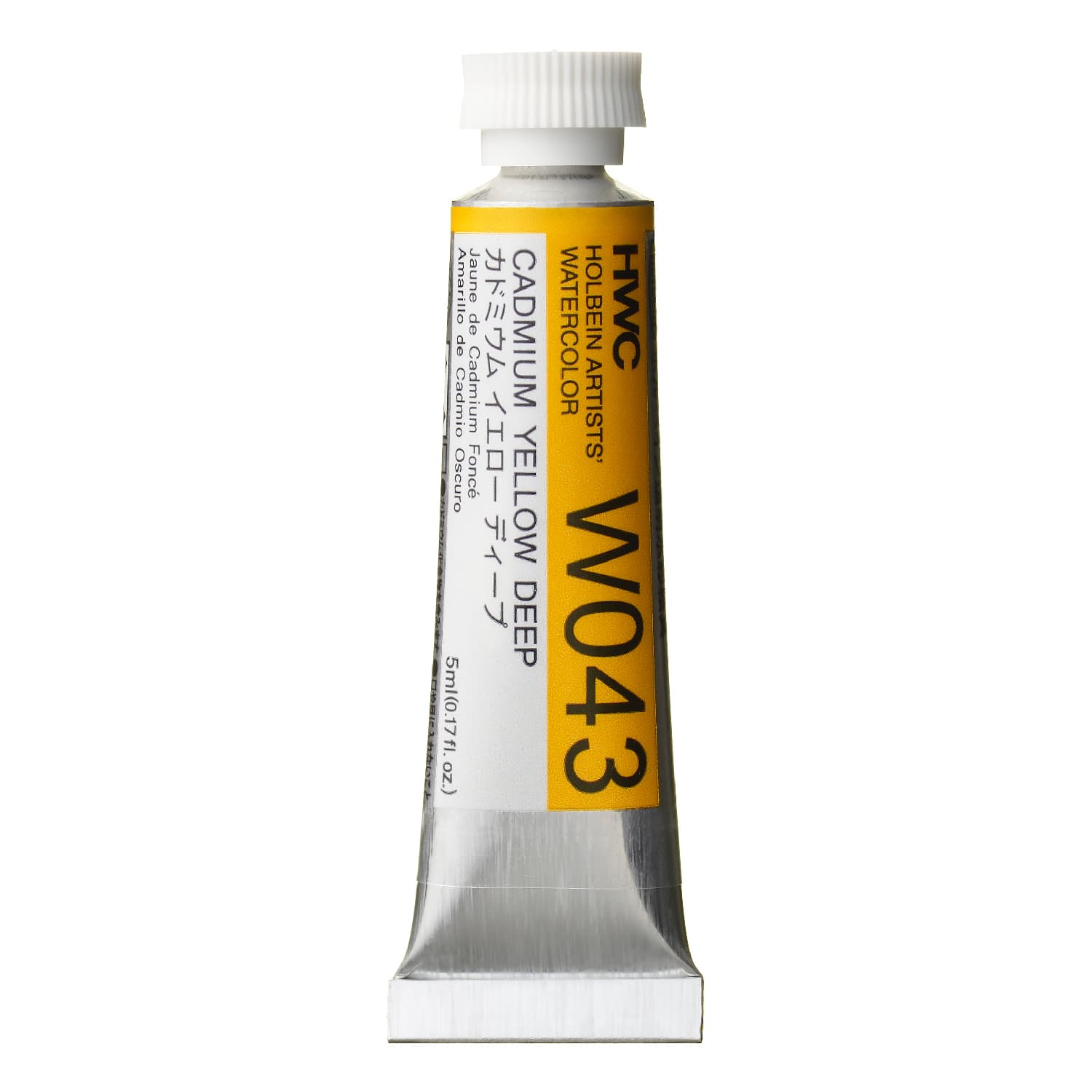 Holbein Watercolor Cadmium Yellow Deep C, 5ml Tube, W043