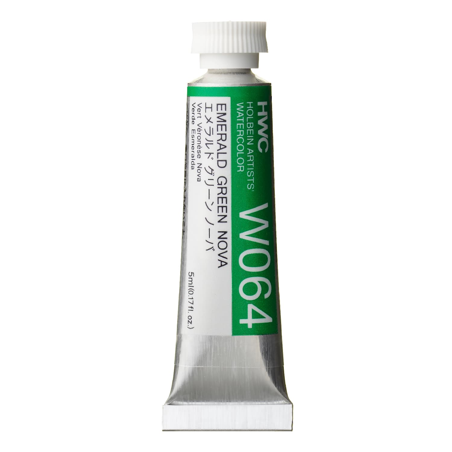 Holbein Watercolor Emerald Green Nova B, 5ml Tube, W064