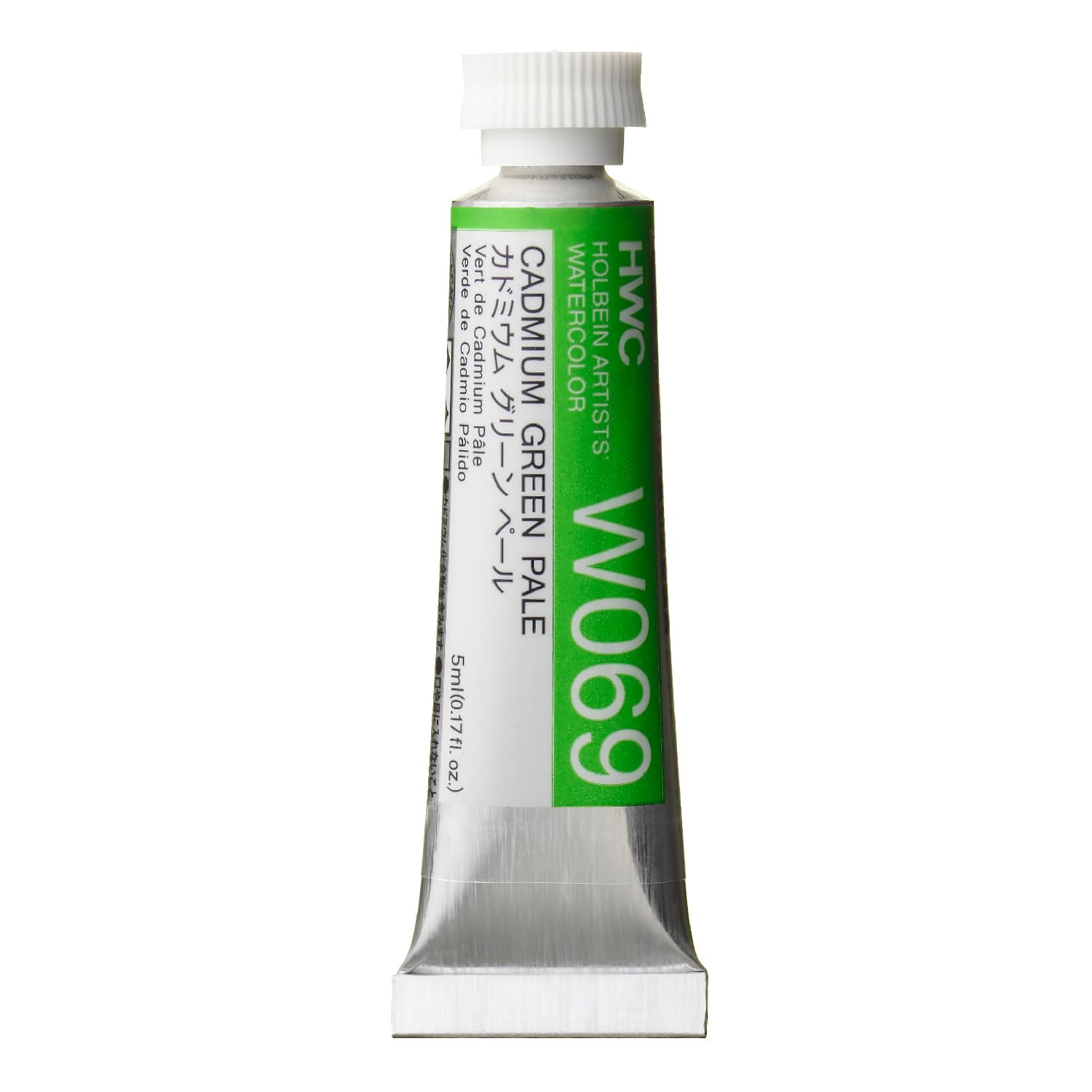Holbein Watercolor Cadmium Green Pale C, 5ml Tube, W069