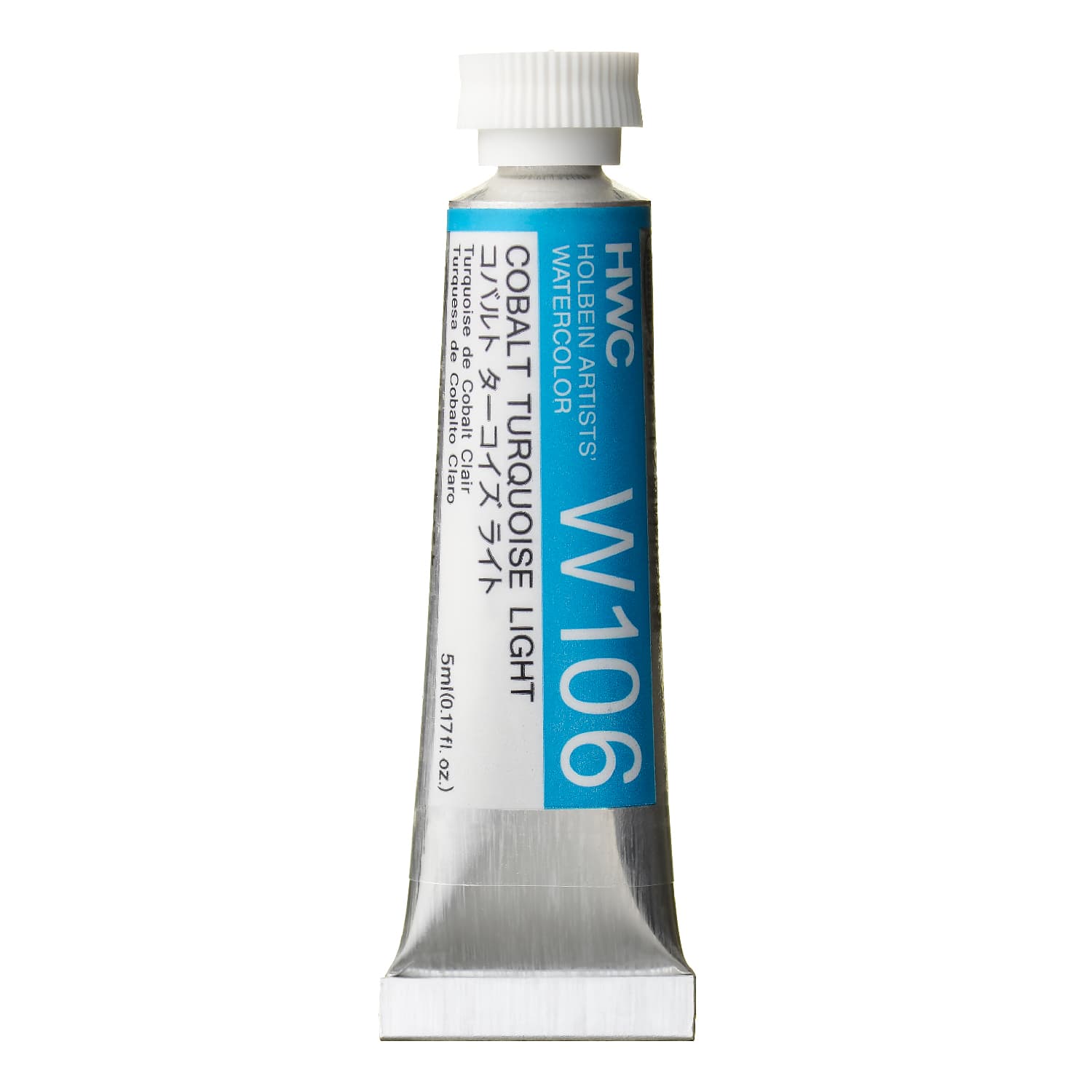 Holbein Watercolor Cobalt Turquoise Light D, 5ml Tube, W106