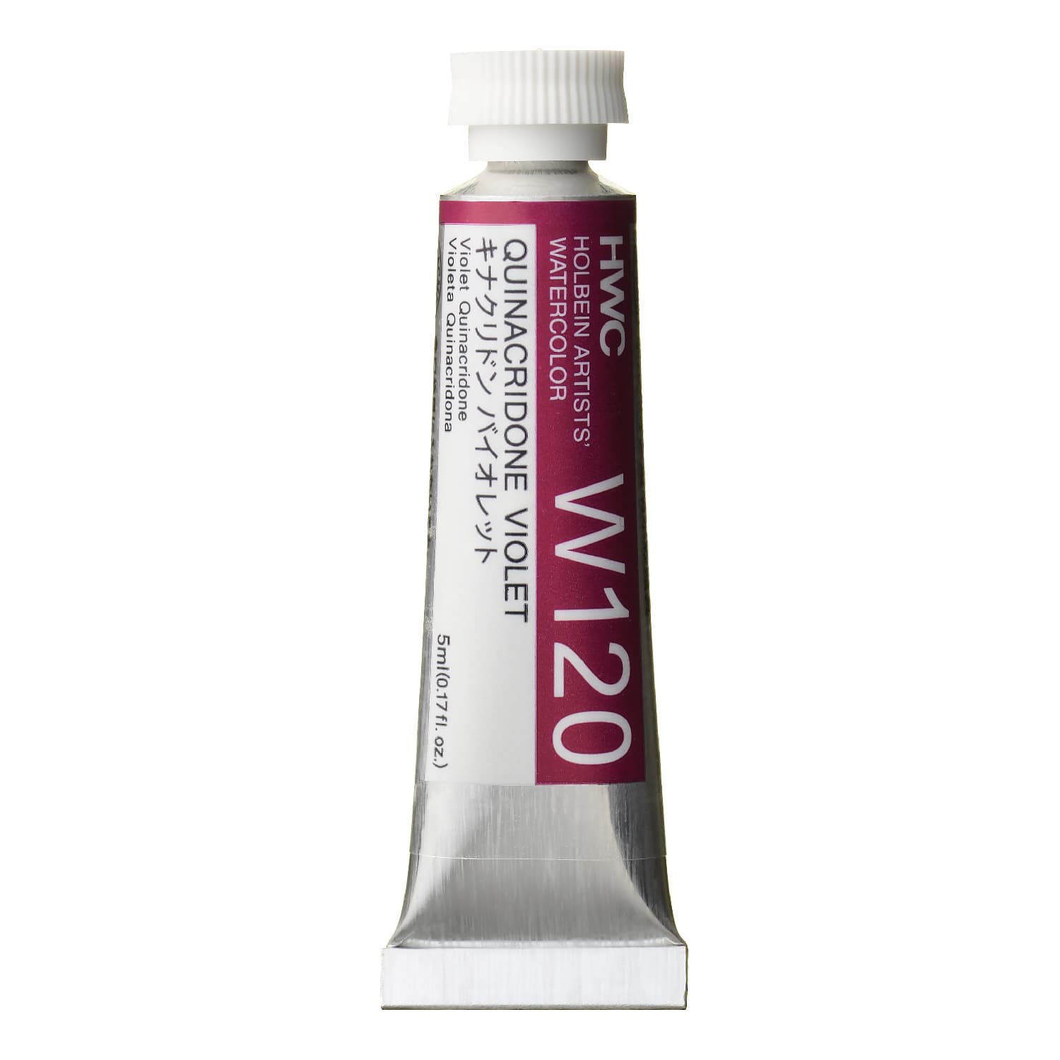 Holbein Watercolor Quinacridone Violet B, 5ml Tube, W120
