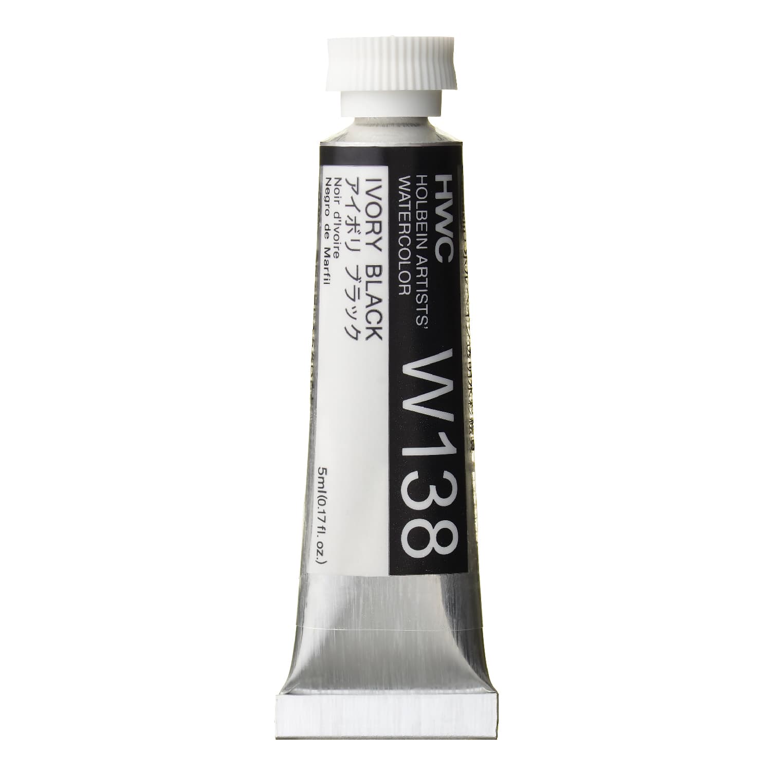Holbein Watercolor Ivory Black A, 5ml Tube, W138