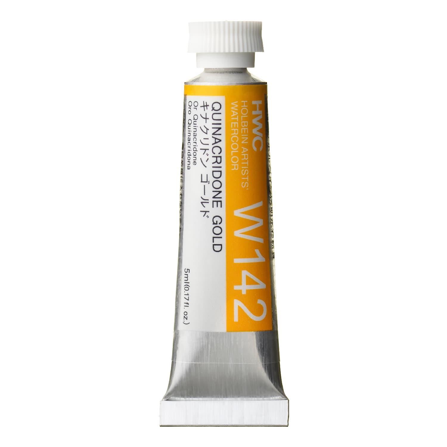 Holbein Watercolor Quinacridone Gold C, 5ml Tube, W142