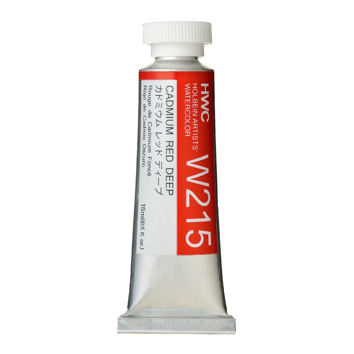 Holbein Watercolor Cadmium Red Deep E,15ml Tube, W215