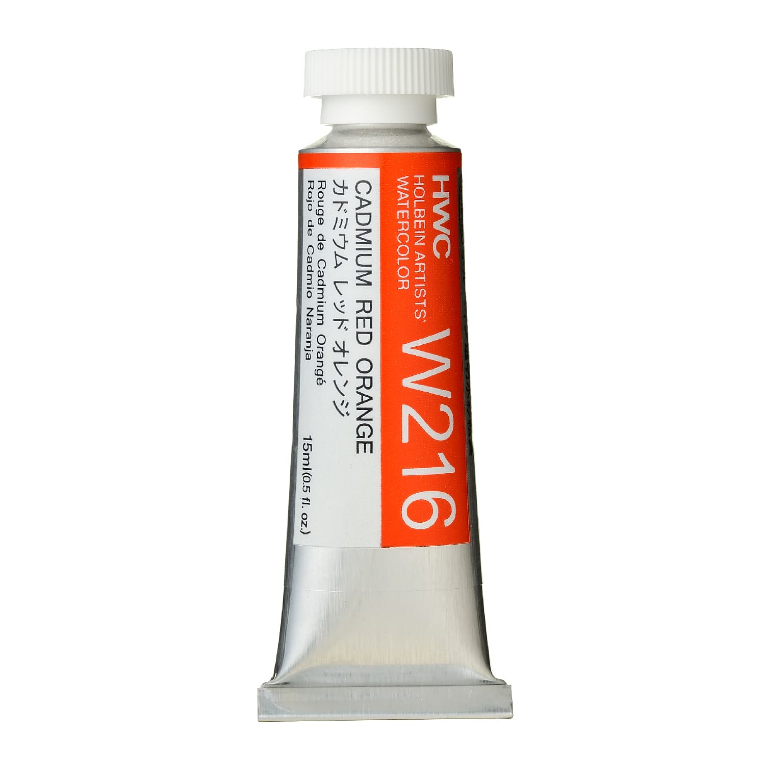 Holbein Watercolor Cadmium Red Orange E,15ml Tube, W216