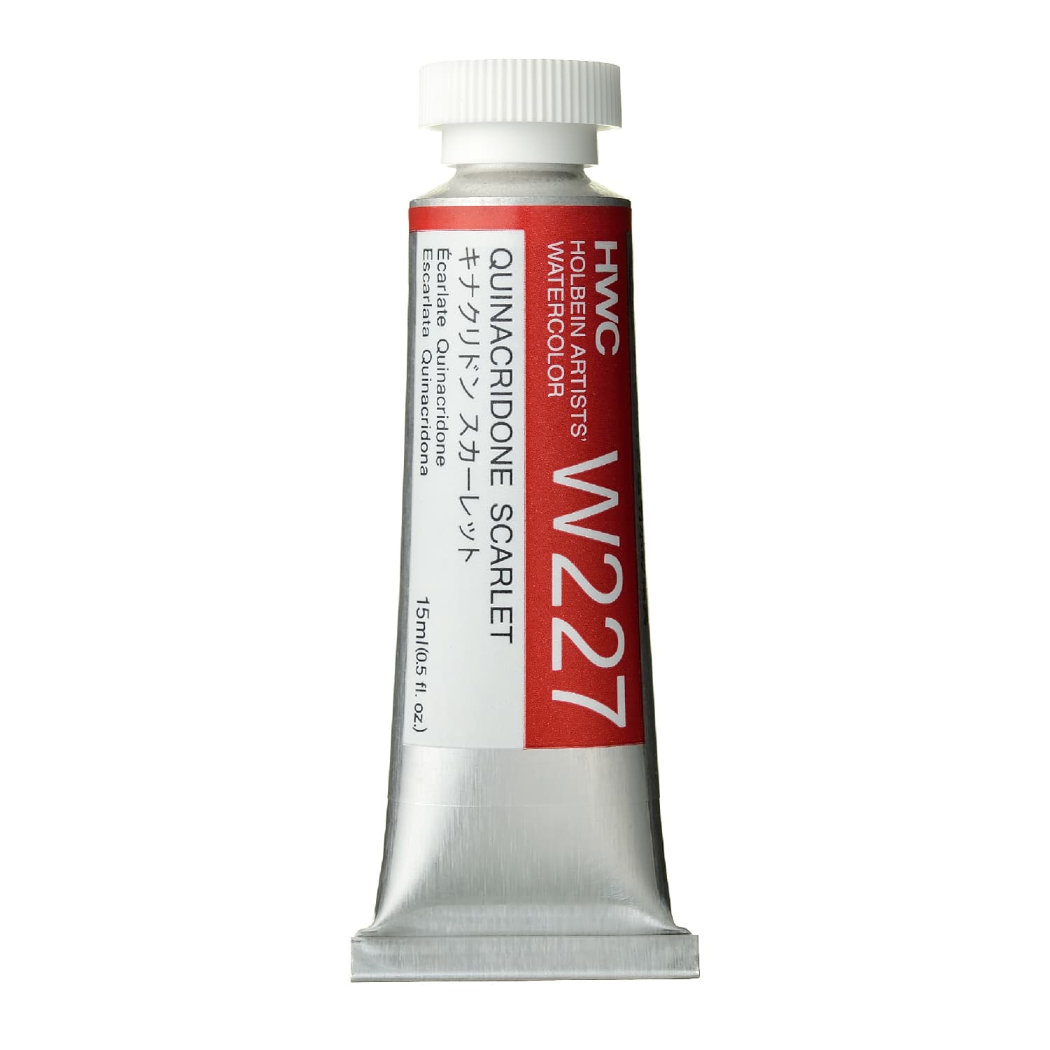 Holbein Watercolor Quinacridone Scarlet C,15ml Tube, W227