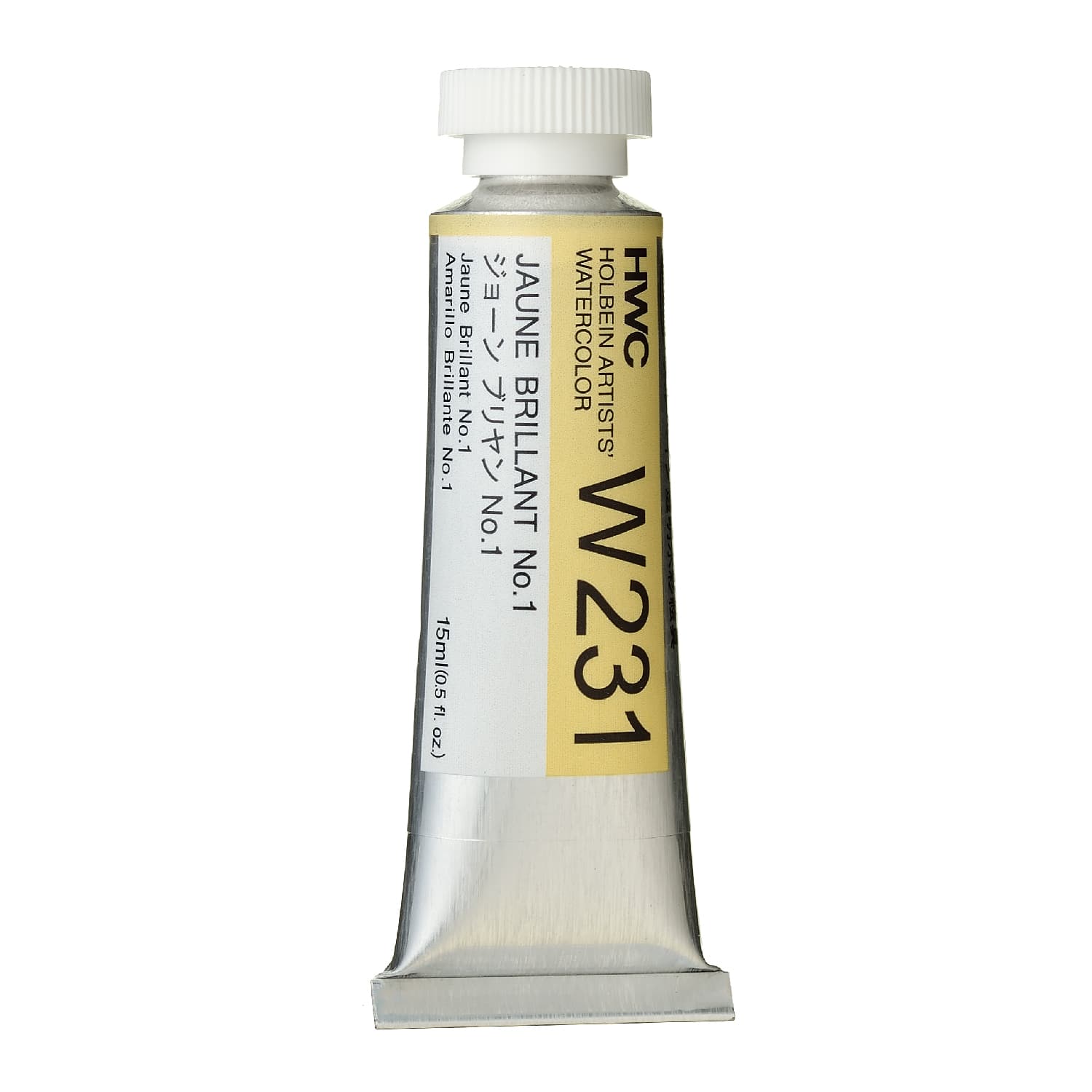 Holbein Watercolor Jaune Brilliant #1 A, 15ml Tube, W231