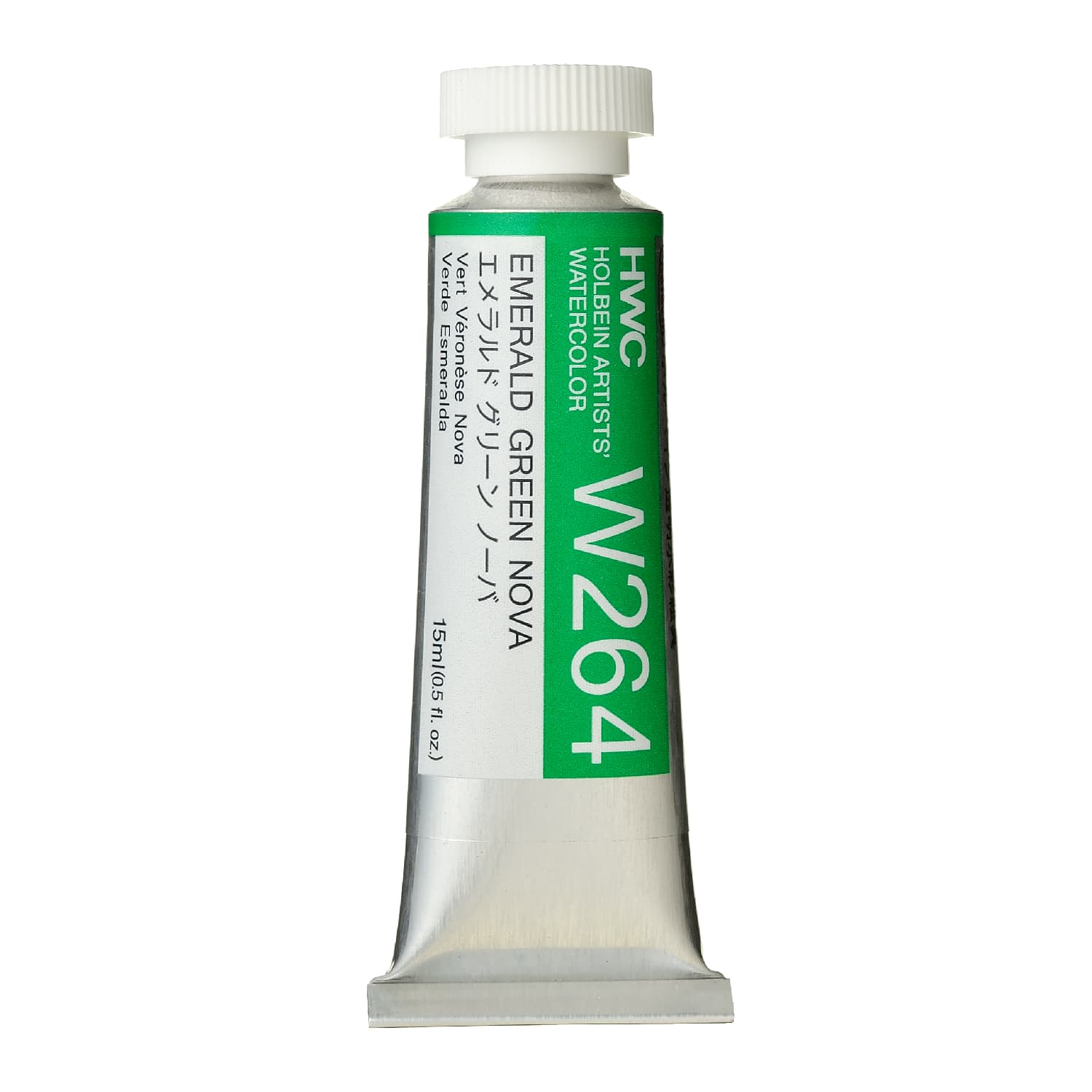 Holbein Watercolor Half Pan Emerald Green Nova B,15ml Tubes, W264