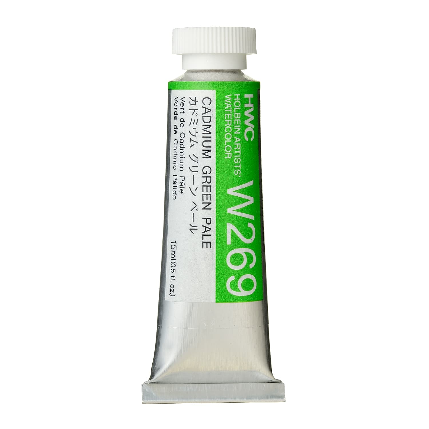 Holbein Watercolor Cadmium Green Pale C, 15ml Tube, W269